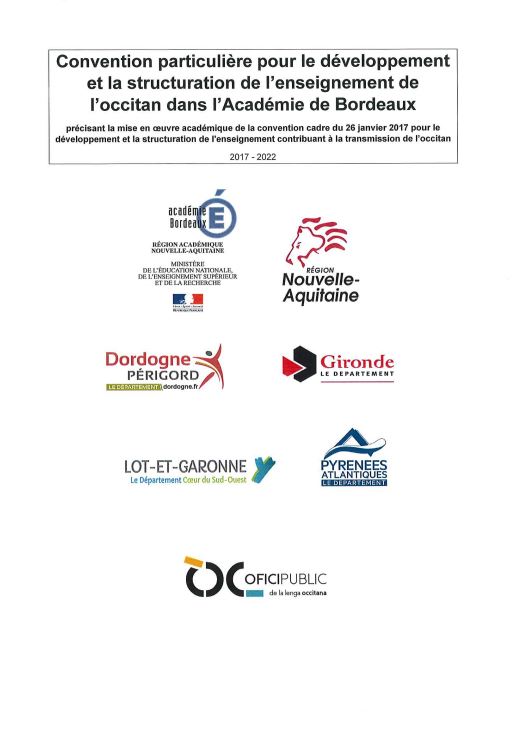 Convencion amb l'acadèmia de Bordèu
