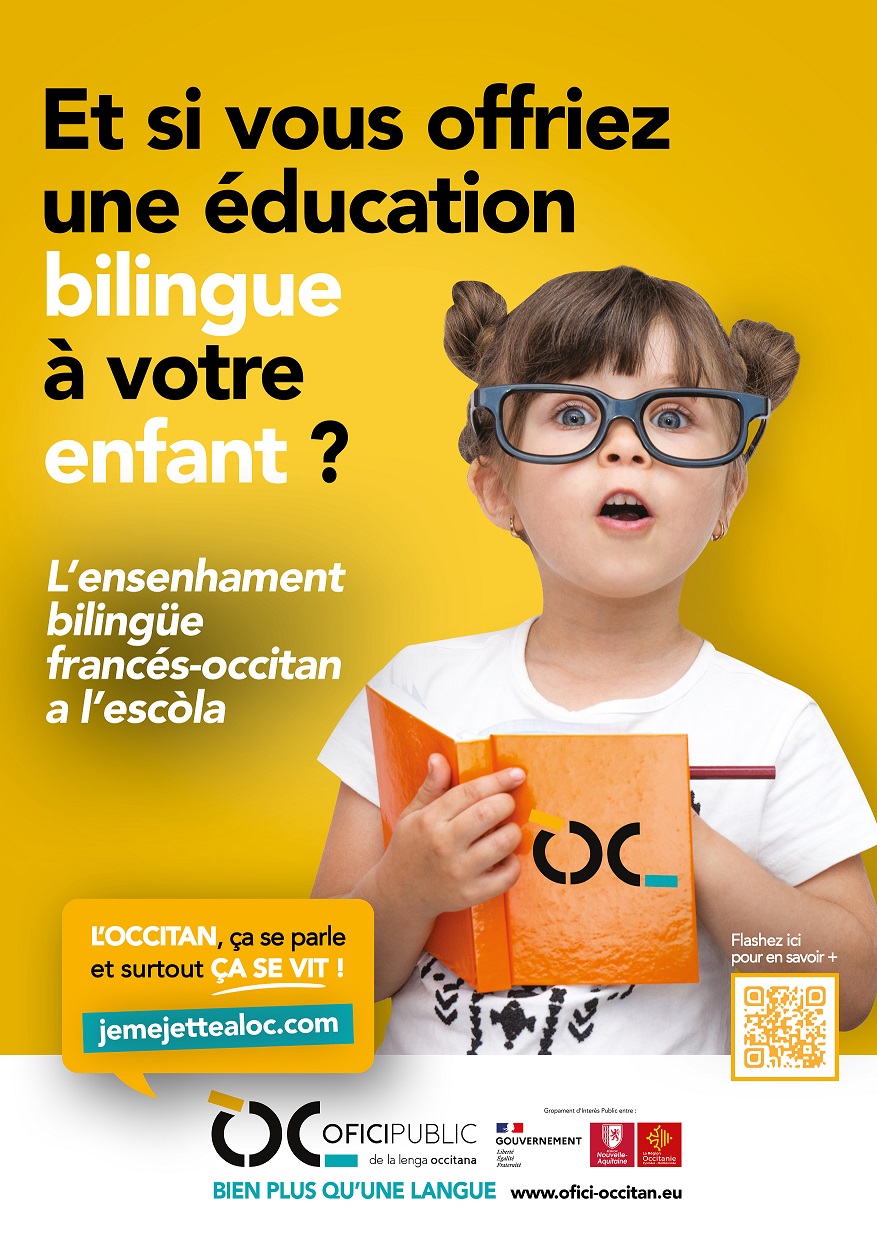 Flyer "Enseignement bilingue à l'école" 2022