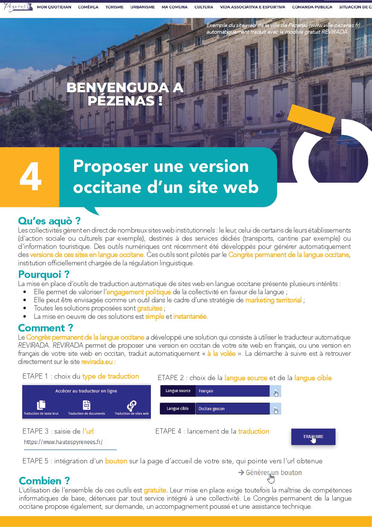 4 Proposer une version occitane d'un site web